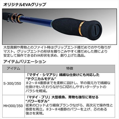 クラブブルーキャビンメタルチューン MH-300･Q 3.0ｍ ロッド