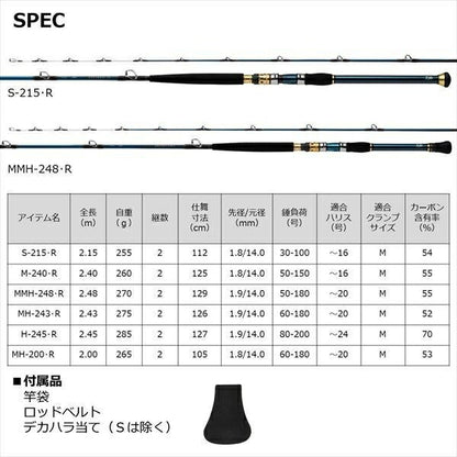 ゴウイン 落とし込み M-240･R 2.4ｍ ロッド