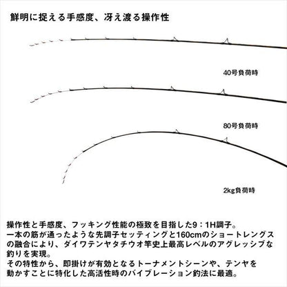 瞬鋭テンヤタチウオEX 91H-160 1.60m ロッド(船)