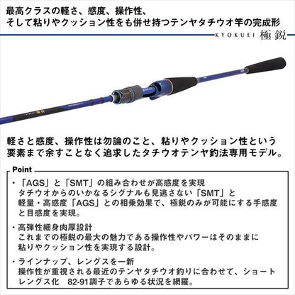 極鋭テンヤタチウオ 91H-161 1.61m ロッド(船)