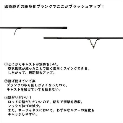 オーバーゼアEX 109ML/M 3.28ｍ ロッド