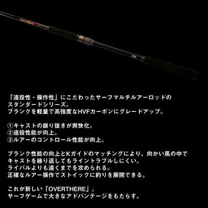 オーバーゼア 109ML/M･K 3.28ｍ ロッド