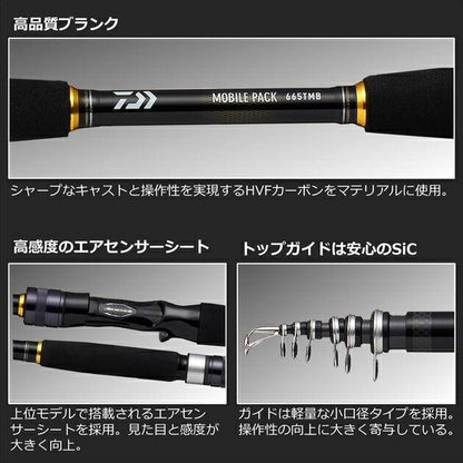 モバイルパック 765TMHB･Q ベイトモデル 2.29ｍ ロッド