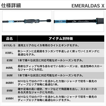 エメラルダスX 86MH 2.59ｍ ロッド