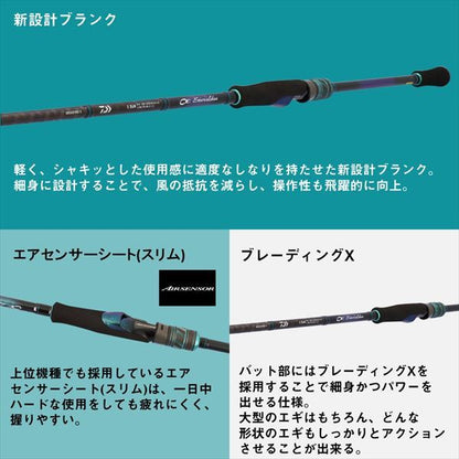 エメラルダスX 76UL-S･J 2.29m ロッド(エギング)