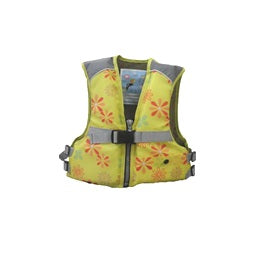 FV-6153 子供用フローティングベスト イエロー/花火 Sサイズ ジュニア