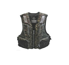 FV-6155 フローティングベスト 笛付 グリーンカモ フリーサイズ ユニセックス