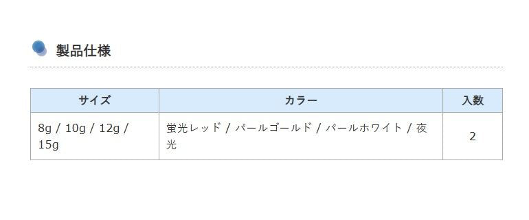 ホロブラー 15g 夜光 2個入