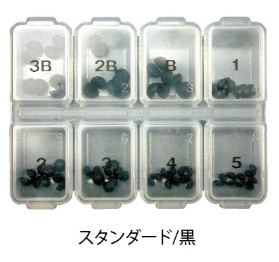 NUEVO ゴムコートガン玉セット スタンダード 黒 8サイズ入