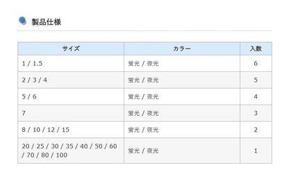 塩ビナス 10号 夜光 2個入