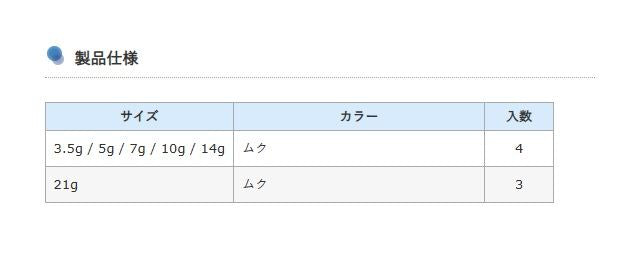 RFE ムゲンヘッド ロングシャンク 7g 無垢 4個入