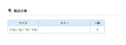 RFE ムゲンヘッド ショートシャンク 5g 4個入