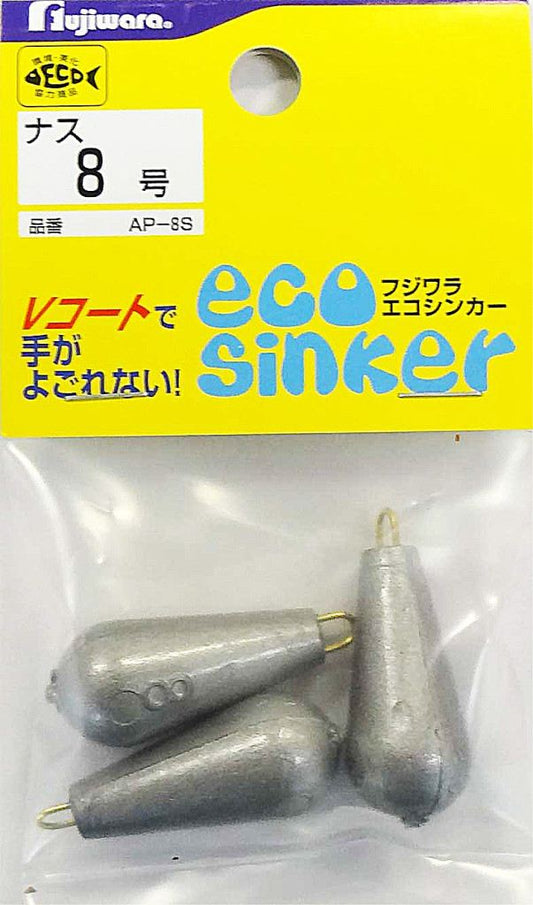 エコシンカー ナス 3号 シルバー 5個入