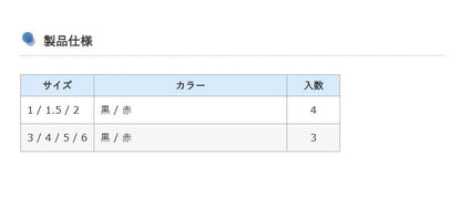 パイプシンカー 1号 赤 4個入