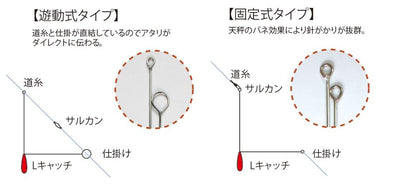 Lキャッチ2 固定式 18号 パールホワイト 2個入