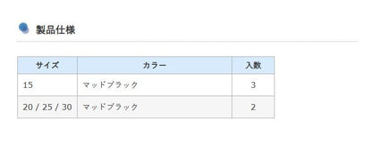 カリスマシンカー メバルSP 15号 マットブラック 3個入