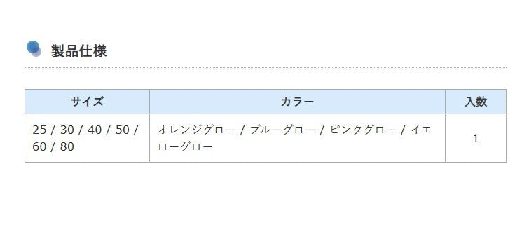 カリスマシンカー スカリーライト 30号 オレンジグロー 1個入