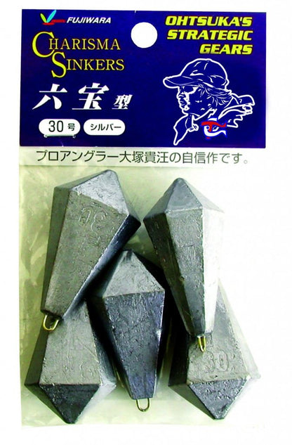 カリスマシンカー 六宝型 20号 シルバー 5個入