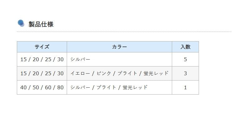 カリスマシンカー 六宝型 20号 蛍光レッド 3個入
