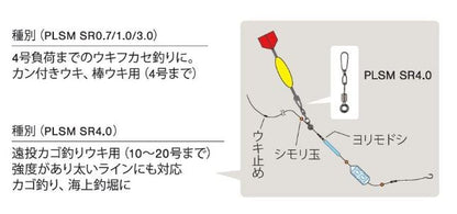 PLSM SR4.0 SiCラインスベル パワータイプ/カゴ釣り用 内径2.2mm 1個入