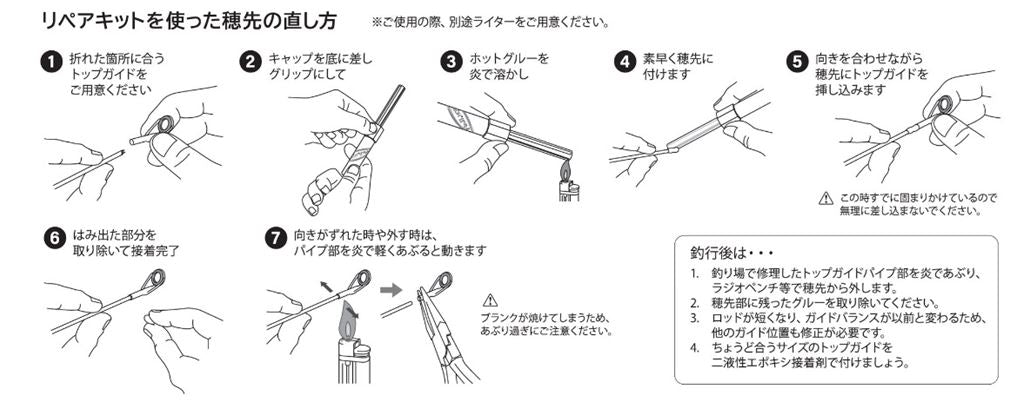 CCFOTRK54 ロッドリペアキット 波止竿・磯竿用 ガイドリング5