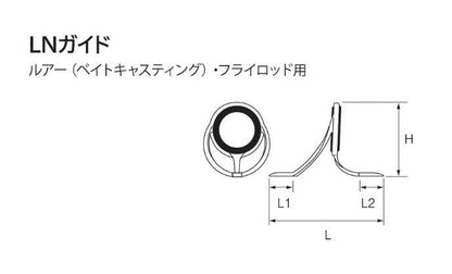 CCLNOG LNガイド S型 7 ツヤ消しシルバー 1個