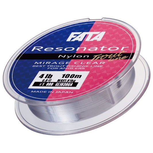 FATA レゾネーターナイロン ミラージュクリア 0.5号(2.5lb) 100m