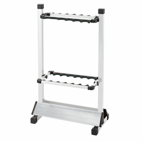 アルミロッドスタンドDX S 6×2 シルバー 12本掛け