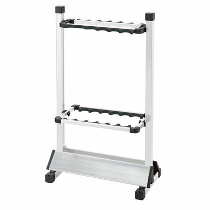 アルミロッドスタンドDX S 6×2 シルバー 12本掛け