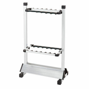 アルミロッドスタンドDX S 6×2 シルバー 12本掛け