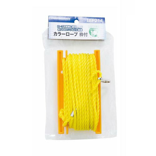 カラーロープ枠付 4mm×10m 綱 縄