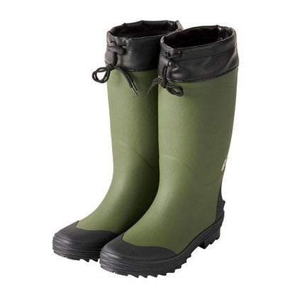 ラジアルブーツ 履口フード付 Lサイズ オリーブ
