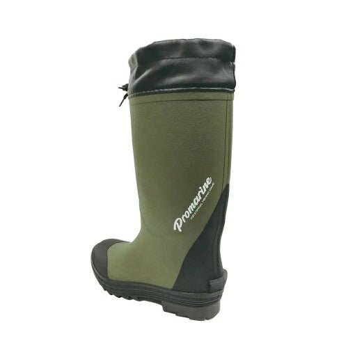 ラジアルブーツ 履口フード付 3Lサイズ オリーブ