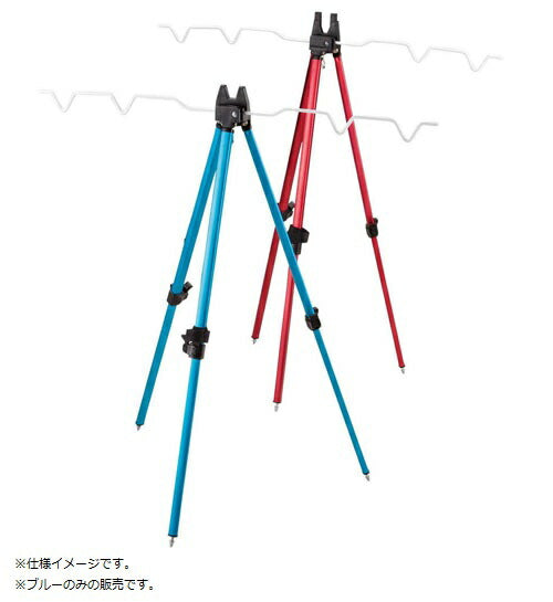 アルミ三脚ワンタッチ 2段 750mm ブルー