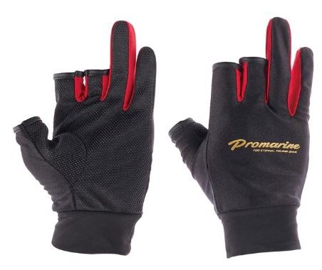 WPC021 ライトストレッチグローブ(3本指出) BKRD/ブラックレッド フリーサイズ