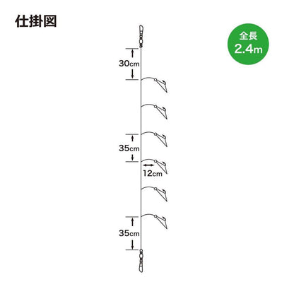 胴突サバ皮サビキ 14号