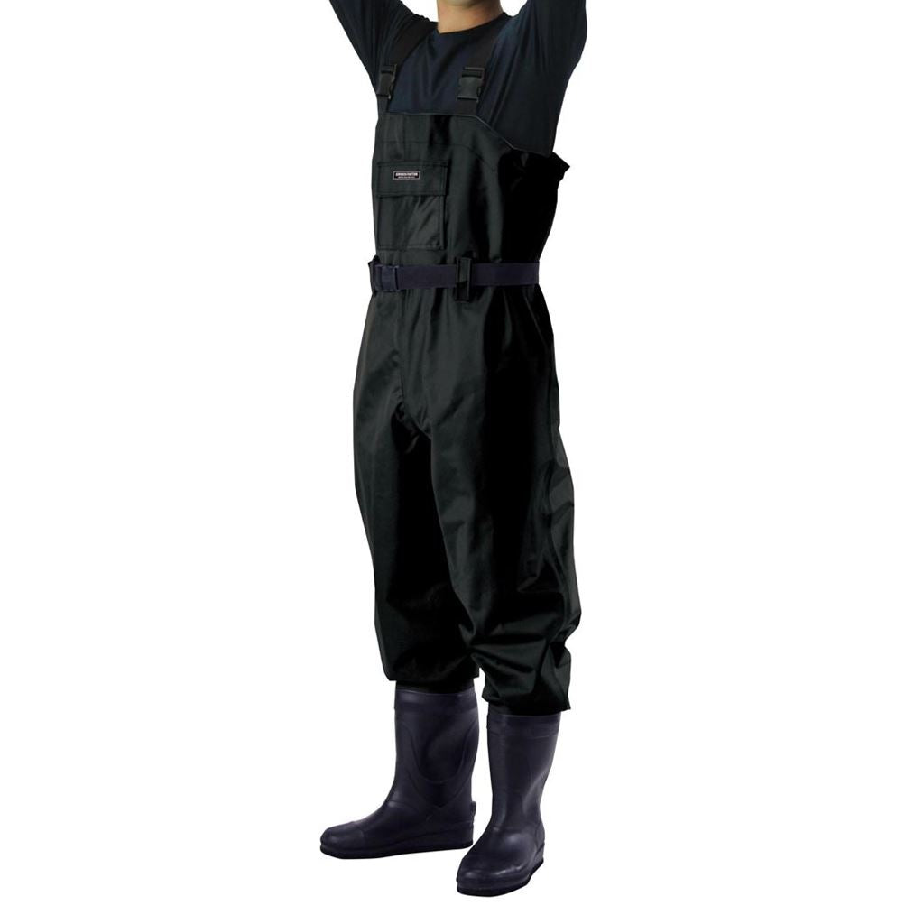 FWA023 チェストハイウェーダー(メッシュ付) LL ダークオリーブ