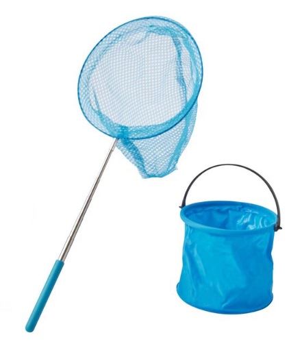 LET201 ちびっこ川遊びセット BL/ブルー 19cm