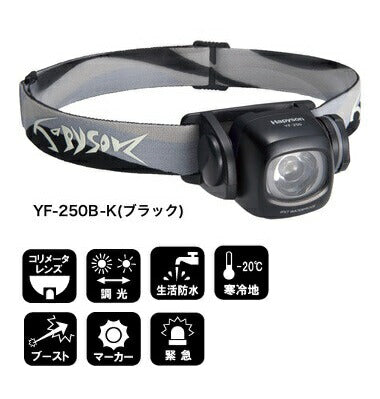 リチウムLEDヘッドランプ ブラック 75×55×45mm