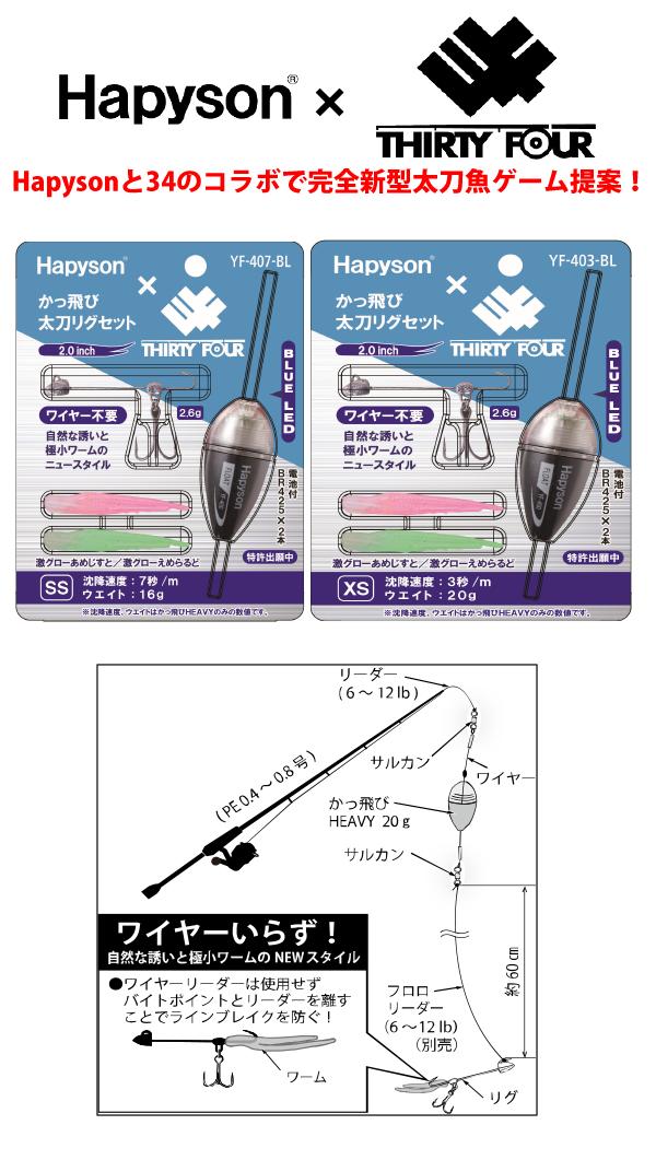 かっ飛び太刀リグセット エクストラシンキング 青 20g