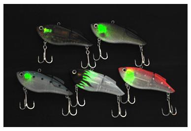 緑色発光 LEDルアー アカキン 75.0×26.0×12.0mm