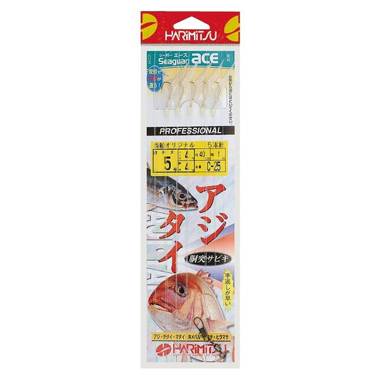 C-25 アジ・タイ胴突サビキ 5本針 ハリ6号 ハリス5号