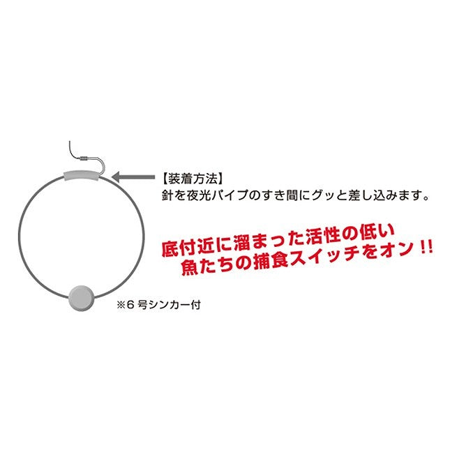 E-71 釣堀 タナトリシンカー レッド