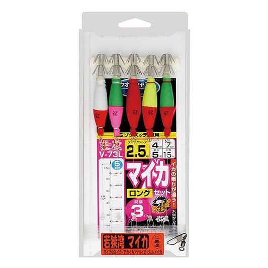 V-73L マイカセット ロング スッテ3号 ハリス5号