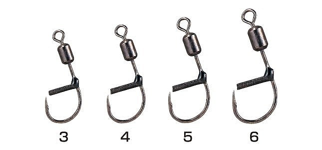 BS-1 泳がせエサ針 ブラック 6号 3個入