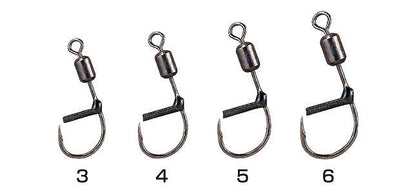 BS-1 泳がせエサ針 ブラック 6号 3個入