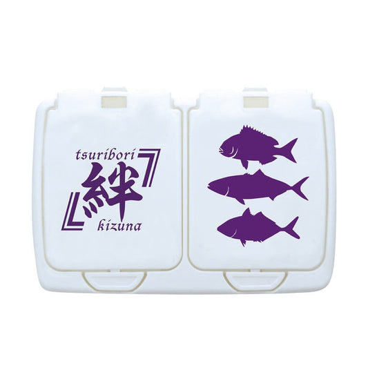 Q-48 絆エサケース ホワイトシルエット 96×143×32mm