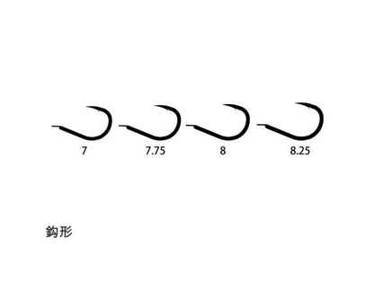 鬼掛 瞬貫尾長グレ 8号 18個入