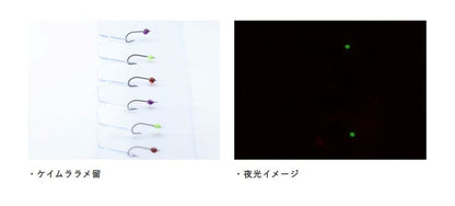 瞬貫わかさぎ 速掛型 広層ロングハリス 鈎0.5号/ハリス0.15号 6本鈎1セット