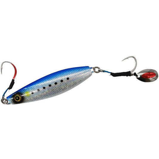 ジャックアイ 船マキ 1/リアル魚鱗ブルーイワシ網目夜光 200g 1個入